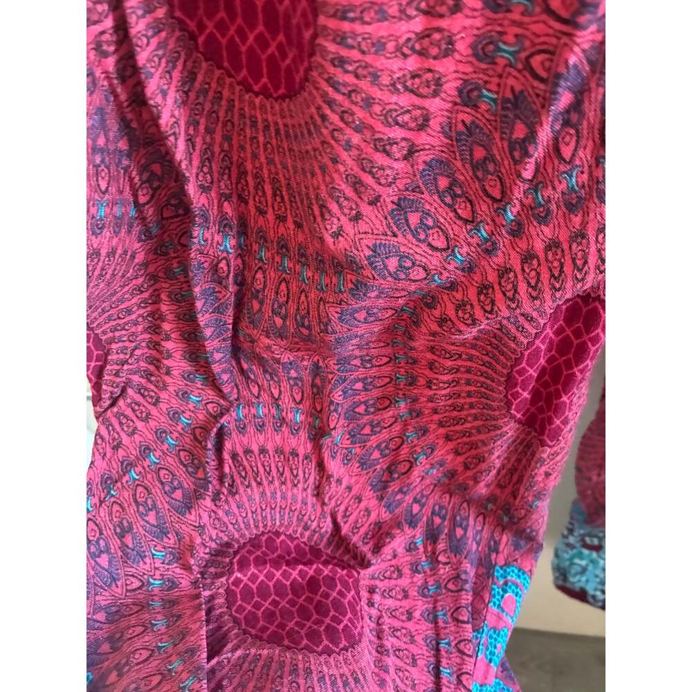 Red and Blue Boho Bohemian Pants - Picture 7 of 16